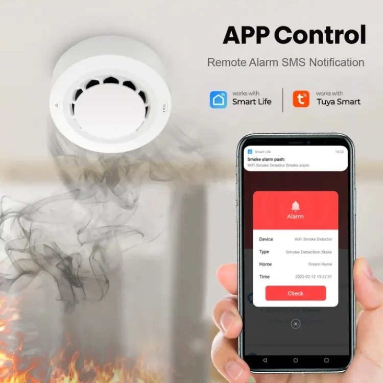 Tuya Smart Smock Detector Alarm System - ছবি 4