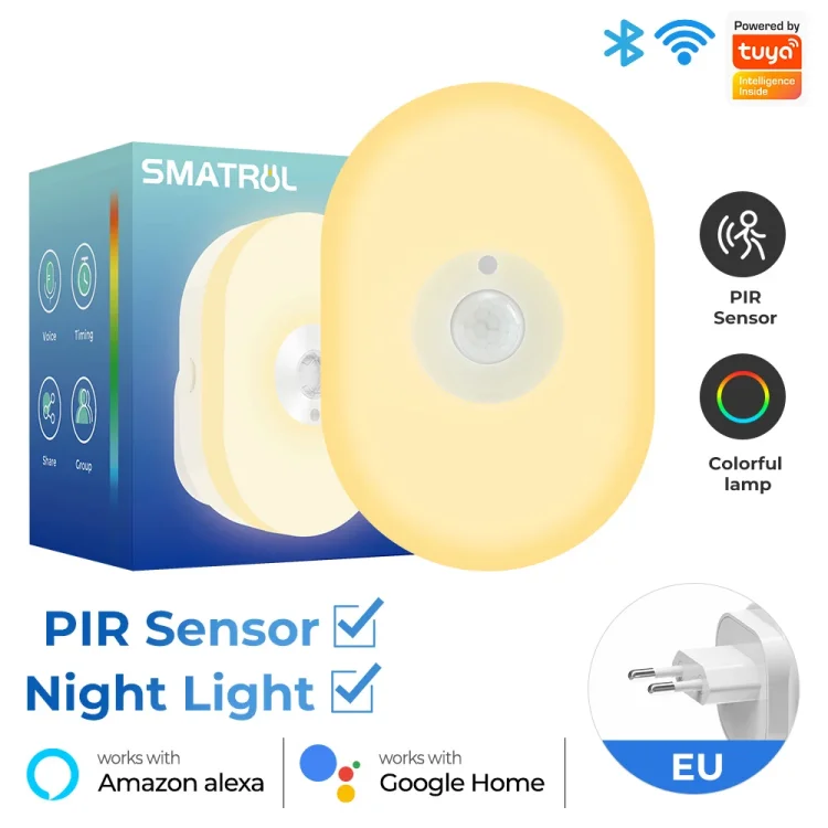 Tuya Wifi Nigh Bedroom Bathroom Room motion sensor led night light - ছবি 3