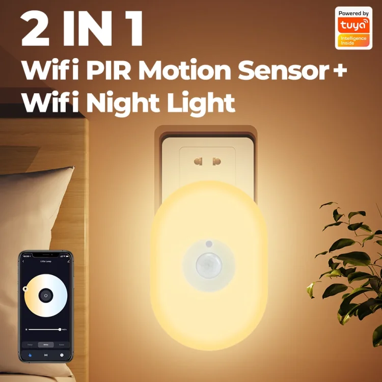 Tuya Wifi Nigh Bedroom Bathroom Room motion sensor led night light - ছবি 2