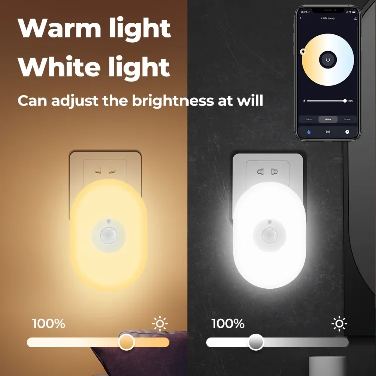 Tuya Wifi Nigh Bedroom Bathroom Room motion sensor led night light - ছবি 6