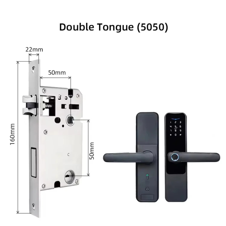 L19 Rechargeable Smart Fingerprint Door Lock - ছবি 3
