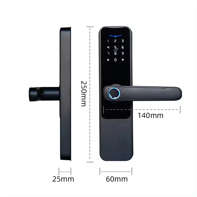 L19 Rechargeable Smart Fingerprint Door Lock - ছবি 4