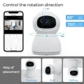 Tuya WIFI Smart Camera AI Auto Tracking PIR Motion Human Detection Two Way Voice Call Indoor Home 1080P FHD CCTV thumbnail 4