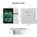 Smart Home Control Panel with Tuya Zigbee 3 Gang Wall Switches and LCD Screen thumbnail 2