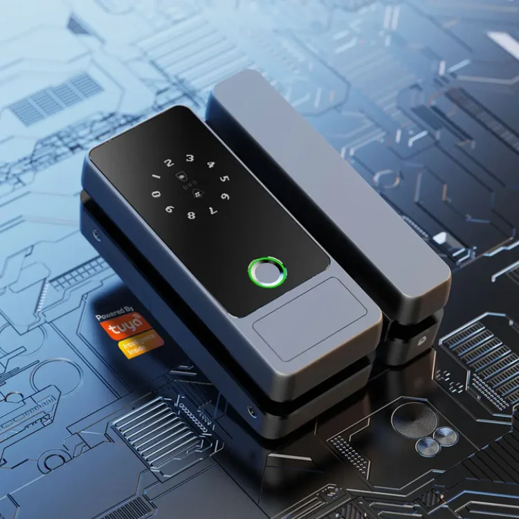 G3 High Accuracy Glass Door Tuya Wifi Smart Lock  for Office - ছবি 3