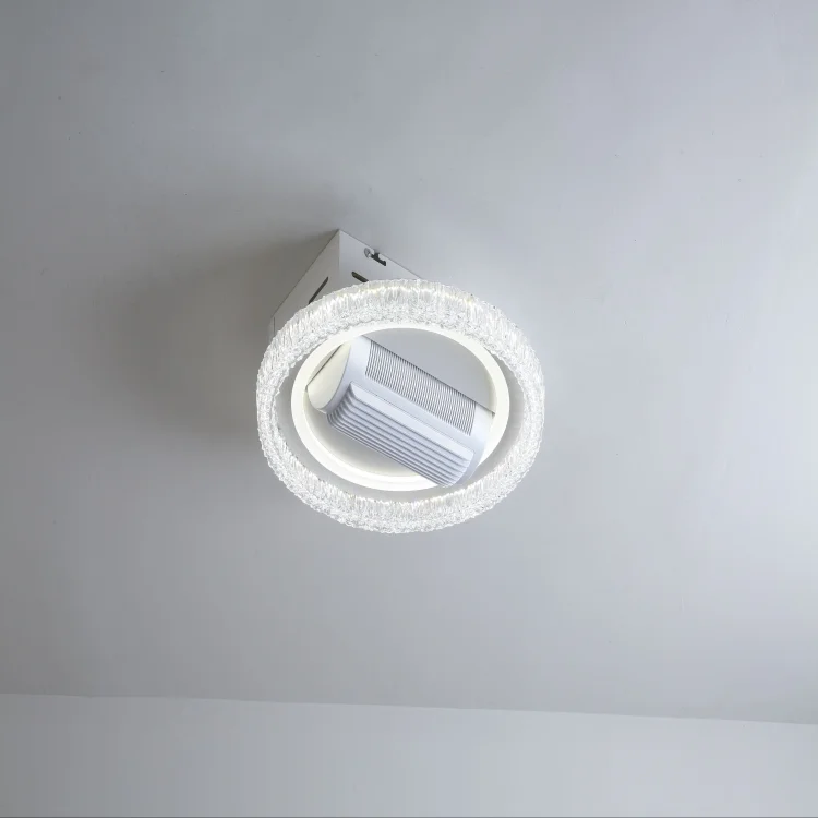 Remote Control Bladeless Ceiling Fan with Dimmable LED Light - FL01C - ছবি 2