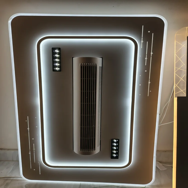Bladeless Ceiling Fan with Dimmable LED Light with remote- WY3A