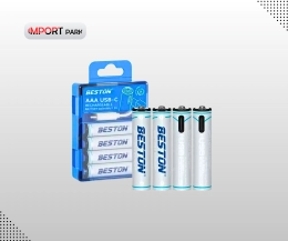 Beston AA Lithium Rechargeable Battery Type-C Charging Port (4Pcs Pack) Original