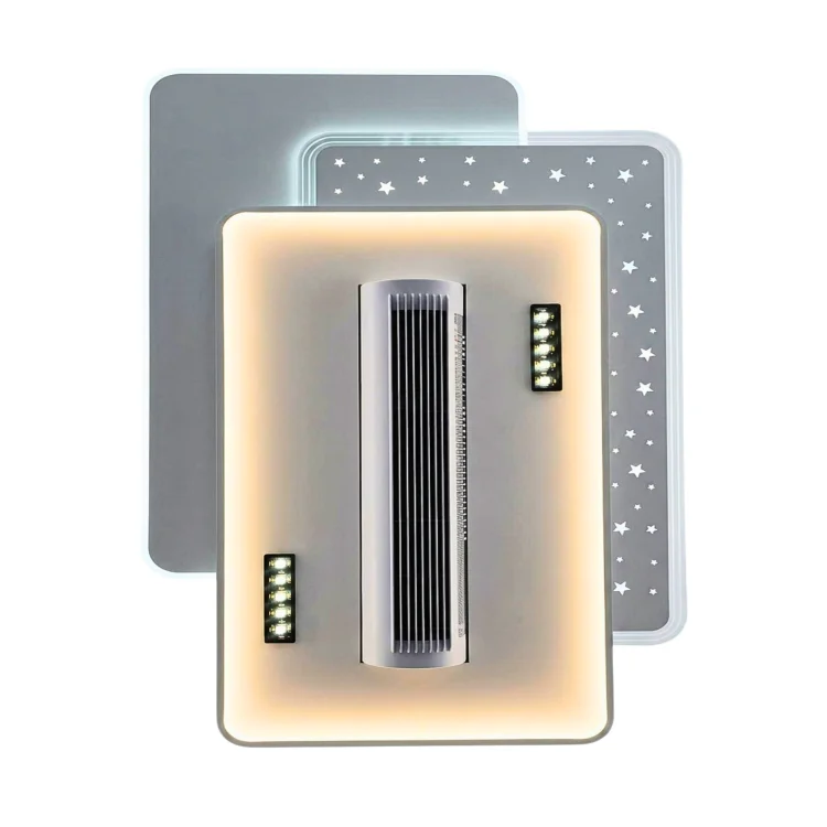 Bladeless Ceiling Fan with Dimmable LED Light & Remote