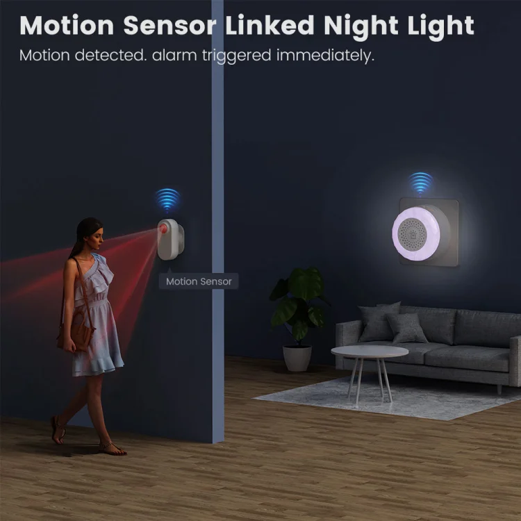 Tuya WiFi Smart Siren Alarm 110dB with Flashing Light - ছবি 2