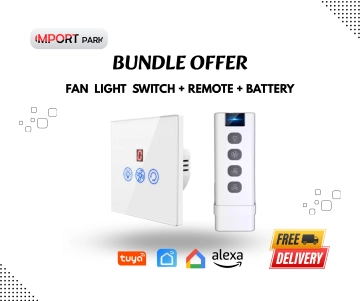 RF Fan Light Switch + Remote + Battery