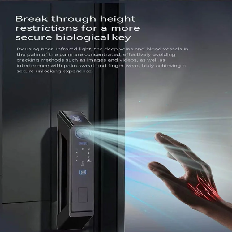 L28 Smart 3D Face & Palm Vein Door Lock with Video Intercom - ছবি 5