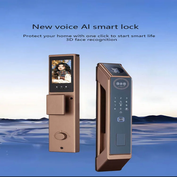 L28 Smart 3D Face & Palm Vein Door Lock with Video Intercom - ছবি 3