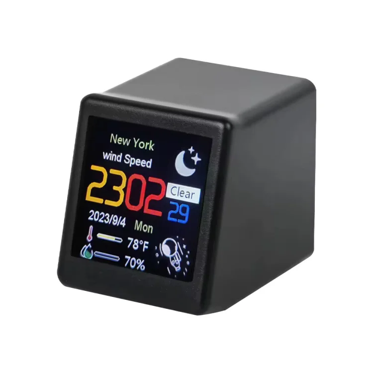 Smart WiFi Weather Station Digital Clock with Temperature Display - ছবি 3